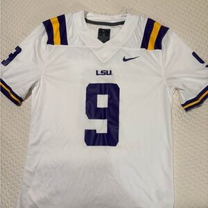 Nike White Jersey with Purple and Gold Accents